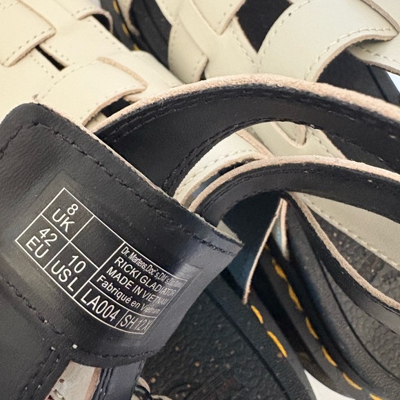 NWOT Dr. Martens Ricki Nappa Lux Leather Platform Gladiator Sandals Size 10 - Picture 9 of 14